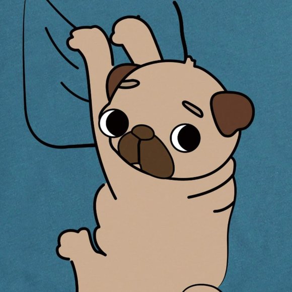 Cartoon Dog Print Tee - M - Picture 3 of 3